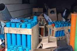 Enorme hoeveelheid zwaar vuurwerk aangetroffen in garageboxen