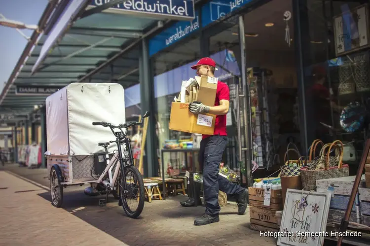 Een nieuwe manier van afvalinzameling in de binnenstad van Enschede!