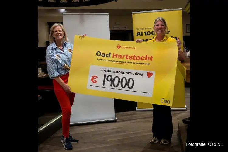 Oad Hartstocht levert € 19.000 op voor de Hartstichting